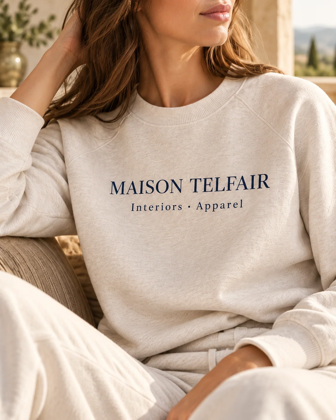 Sweatshirt branding example
